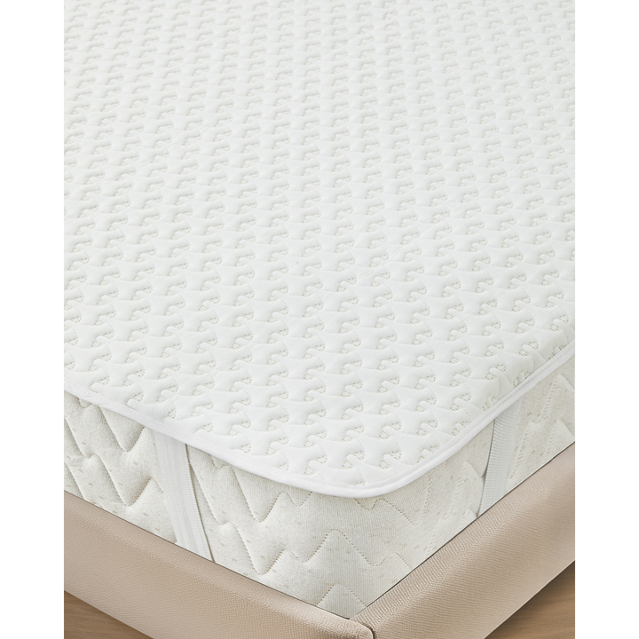 Shiny Glitter Jacquard Knit Waterproof Mattress Topper Gold