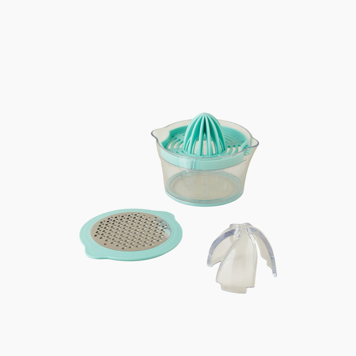 EH Virginie Plastic With Measuring Glass Lemon Squeezer 8 Cm Turquoise