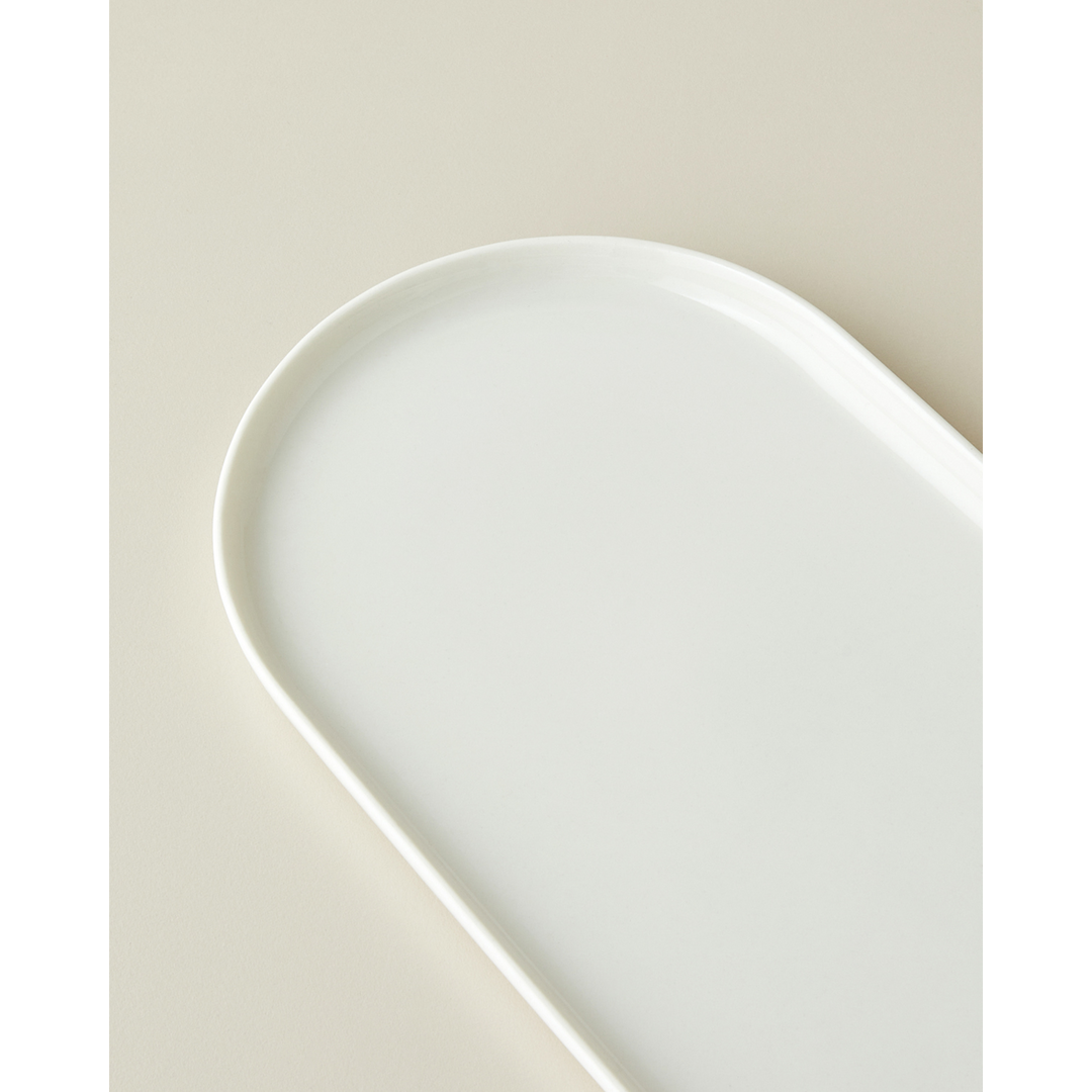 EH Verona Porcelain Rectangular Plate 30 Cm White