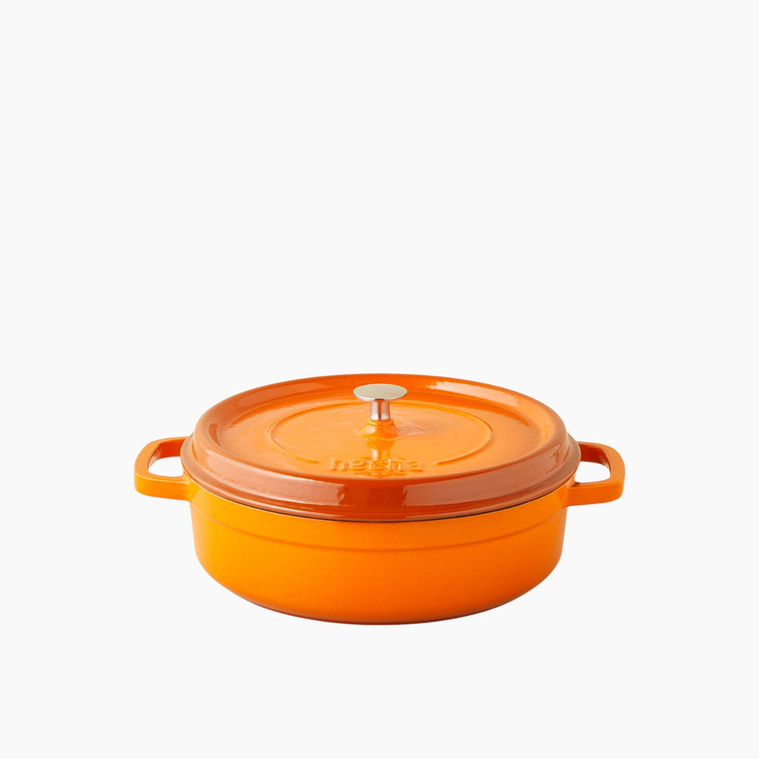 EH Hecha Iron Casting Shallow Pot 28 Cm