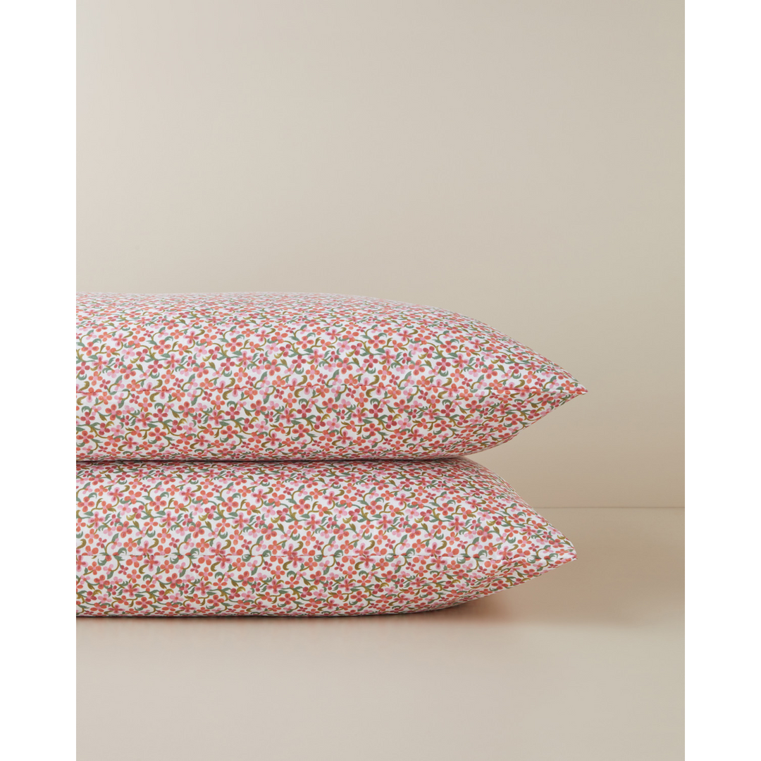 EH Berry Garden Easy Iron 2 Pcs Pillowcase 50 x 70 Cm Red