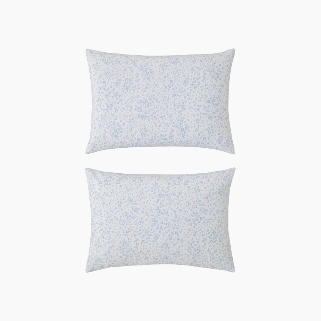 EH Bloomlet Easy Iron 2 Pcs Pillowcase 50 x 70 Cm Blue