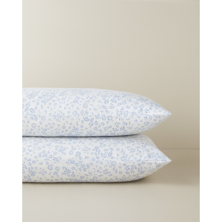 EH Bloomlet Easy Iron 2 Pcs Pillowcase 50 x 70 Cm Blue