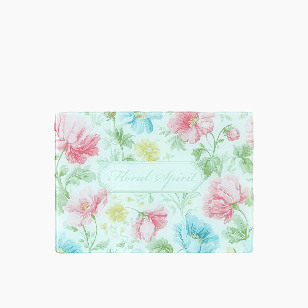EH Glass Cutting Board 25 x 35 Cm Pink - Blue