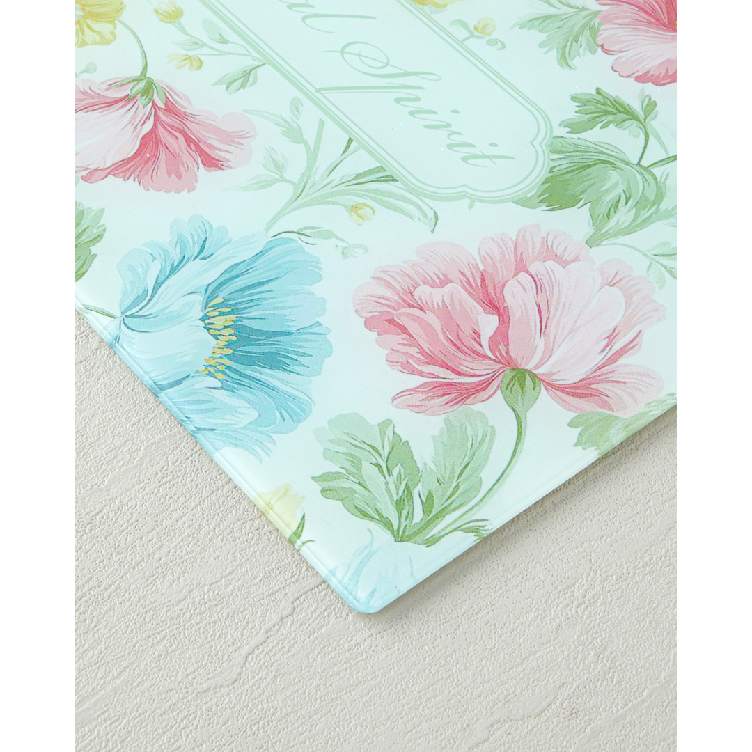 EH Glass Cutting Board 25 x 35 Cm Pink - Blue