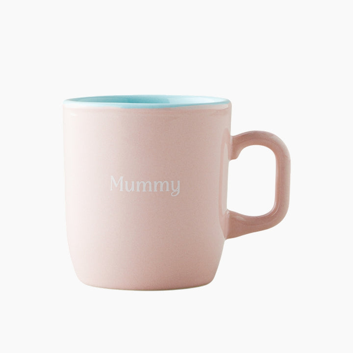 EH Ceramic 2 Pcs Mug 150-230 Ml Blue - Pink