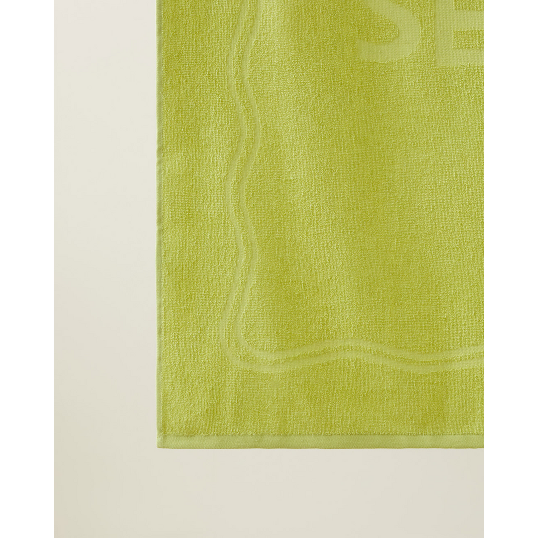 Cotton Beach Towel 70 x 140 Cm Light Green