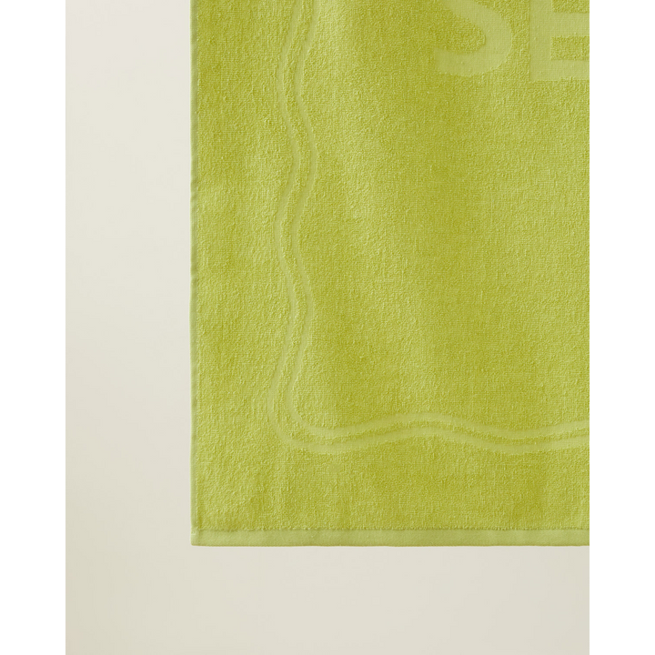 Cotton Beach Towel 70 x 140 Cm Light Green
