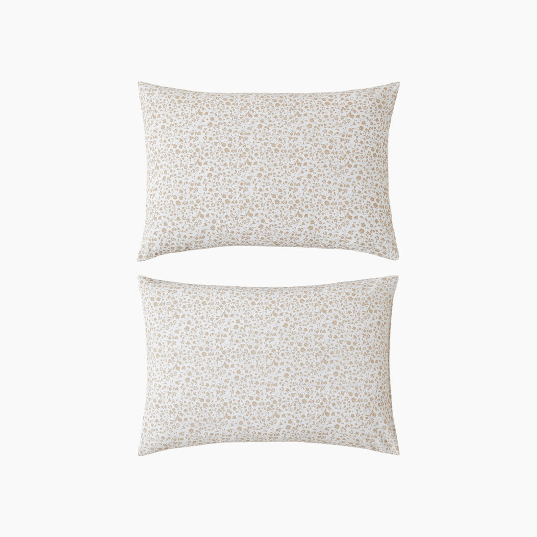 EH Floral Trail Easy Iron 2 Pcs Pillowcase 50 x 70 Cm Beige