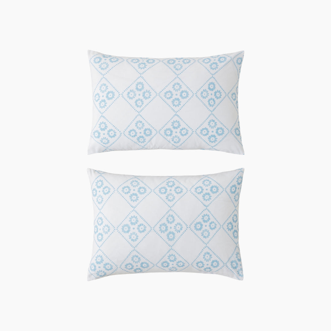 EH Luzia Easy Iron 2 Pcs Pillowcase 50 x 70 Cm Blue