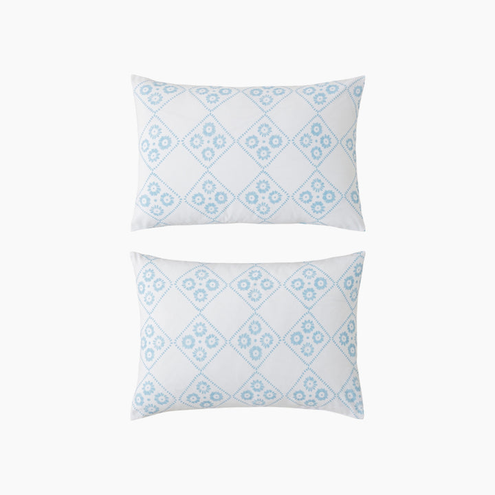 EH Luzia Easy Iron 2 Pcs Pillowcase 50 x 70 Cm Blue