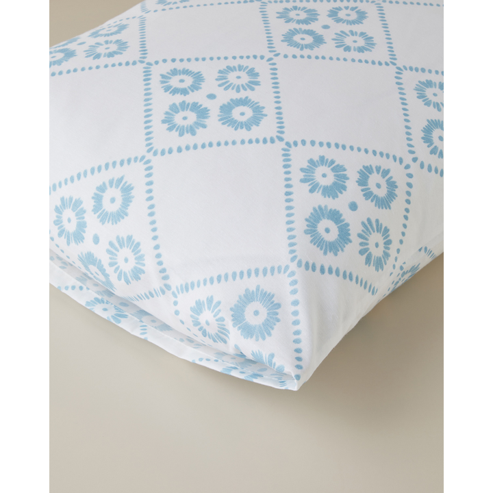 EH Luzia Easy Iron 2 Pcs Pillowcase 50 x 70 Cm Blue