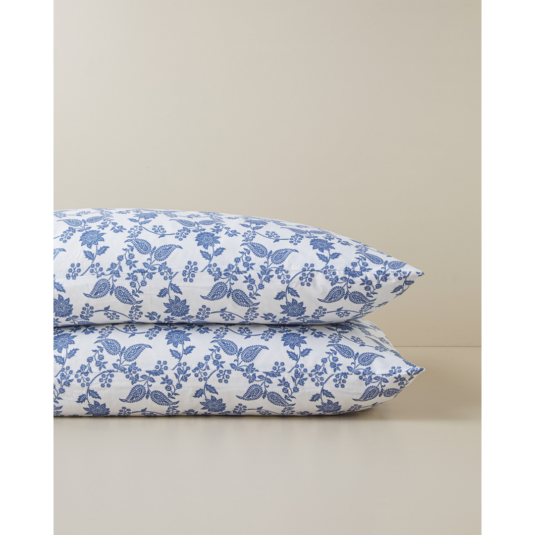 EH Mariss Easy Iron 2 Pcs Pillowcase 50 x 70 Cm Blue