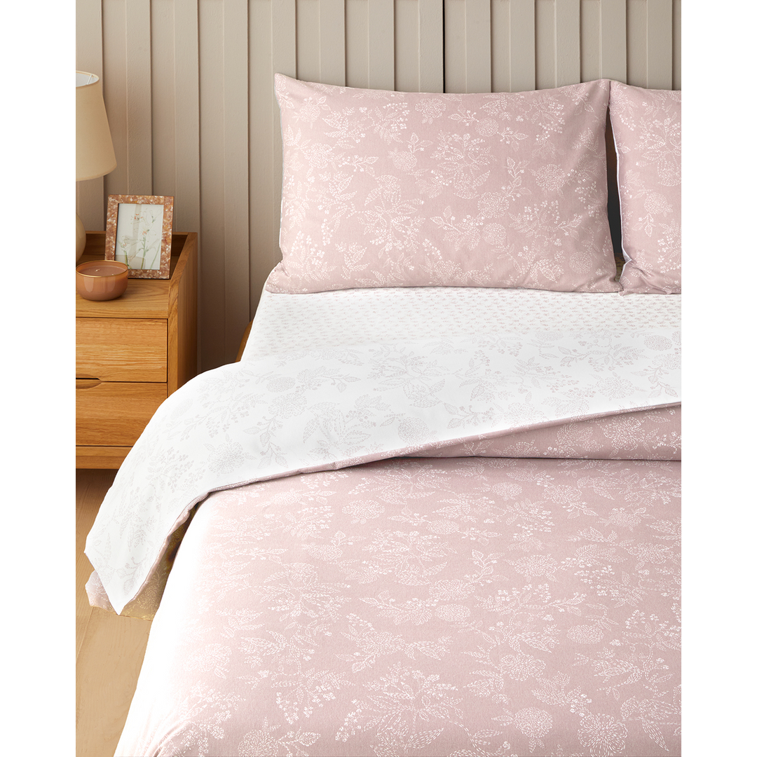 Lilitha Easy Iron Single Size Duvet Cover Set 160 x 220 Cm Powder