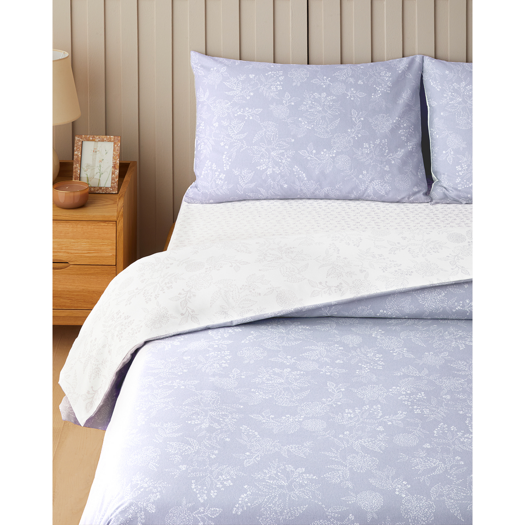 Lilitha Easy Iron Single Size Duvet Cover Set 160 x 220 Cm Purple