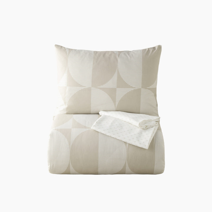 EH Easy Iron Single Size Duvet Cover Set 160 x 220 Cm Stone Color