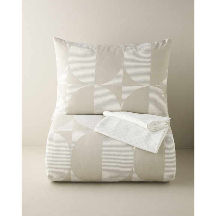 EH Easy Iron Single Size Duvet Cover Set 160 x 220 Cm Stone Color
