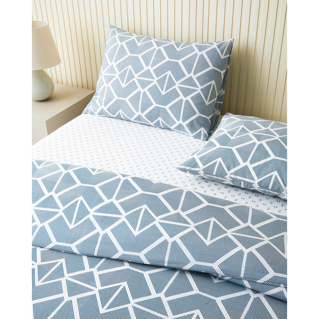 EH Easy Iron Single Size Duvet Cover Set 160 x 220 Cm Green