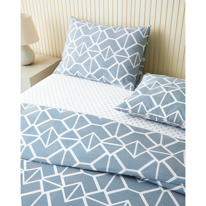 EH Easy Iron Single Size Duvet Cover Set 160 x 220 Cm Green