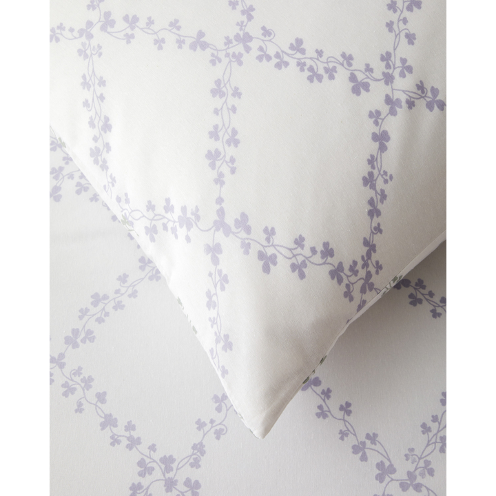 Easy Iron Single Size Duvet Cover Set 160 x 220 Cm Purple-Green