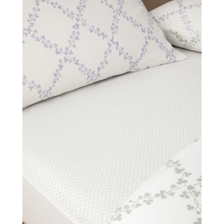 Easy Iron Single Size Duvet Cover Set 160 x 220 Cm Purple-Green