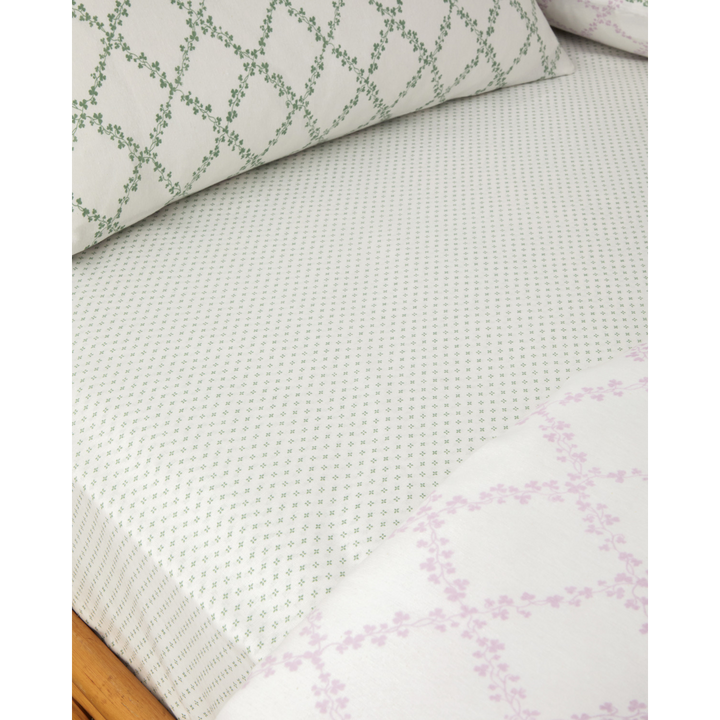 Easy Iron Single Size Duvet Cover Set 160 x 220 Cm Green