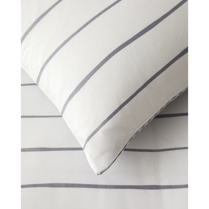 Wavy Easy Iron Single Size Duvet Cover Set Dark Gray