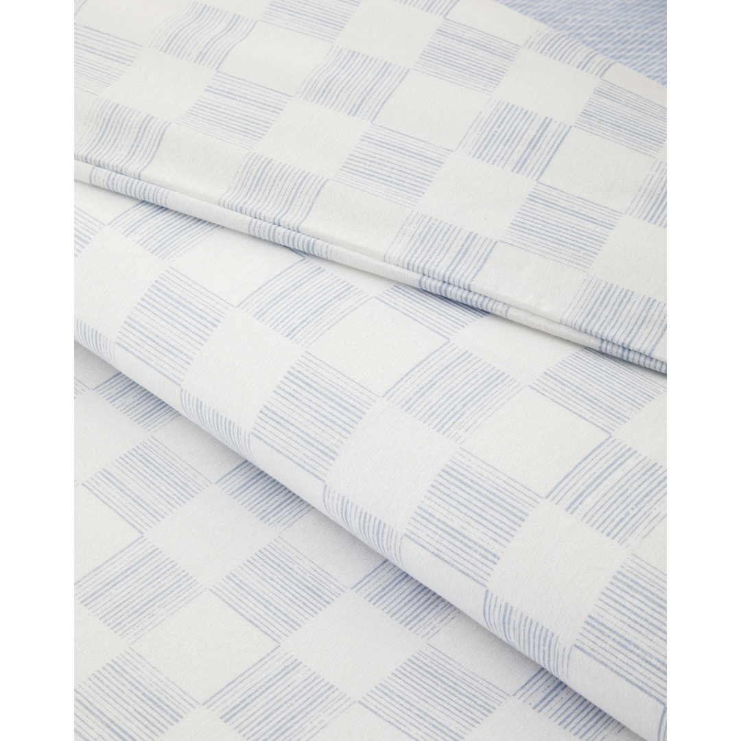 Easy Iron Single Size Duvet Cover Set 160 x 220 Cm Blue