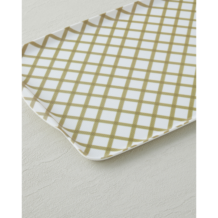 EH Melamine 2 Pcs Anti-Slip Tray 42 x 31 Cm + 25 x 38 Cm Green
