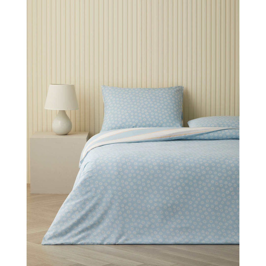EH Easy Iron Duvet Cover Set Blue
