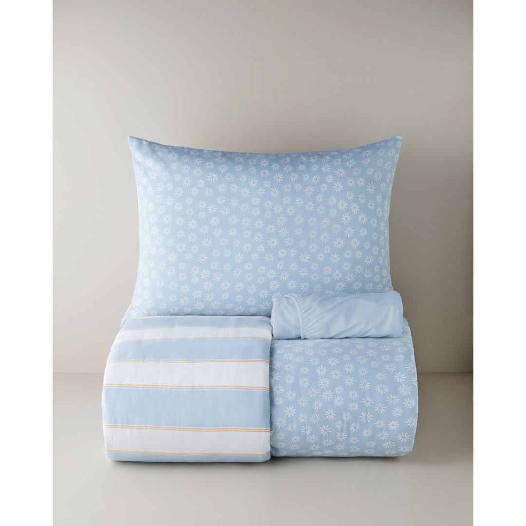 EH Easy Iron Duvet Cover Set Blue