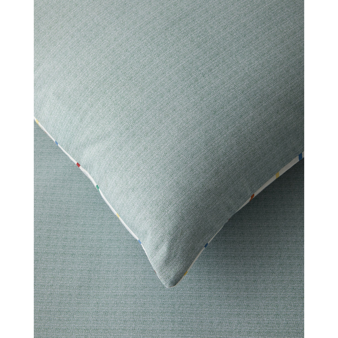 EH Easy Iron Double Size Duvet Cover Set 200 x 220 Cm Red - Green