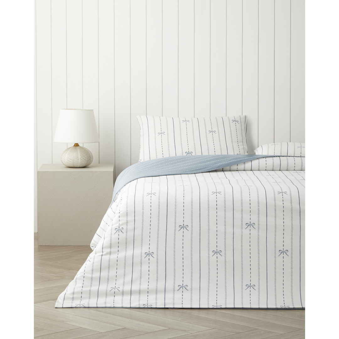 EH Easy Iron Double Size Duvet Cover Set 200 x 220 Cm Blue