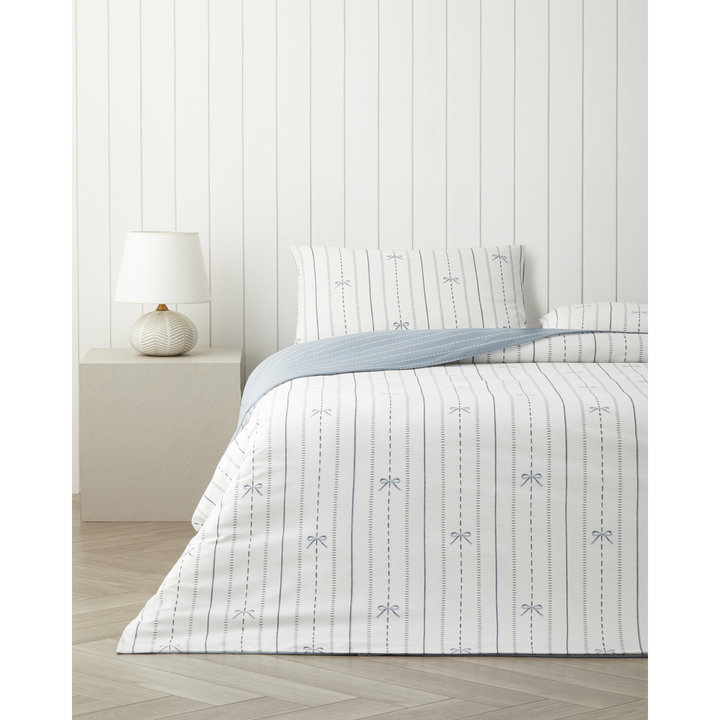 EH Easy Iron Double Size Duvet Cover Set 200 x 220 Cm Blue