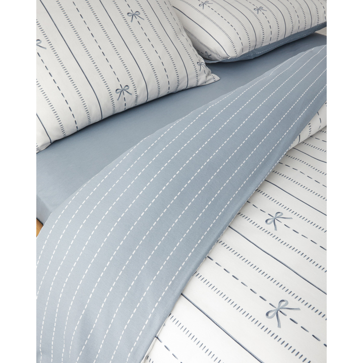 EH Easy Iron Double Size Duvet Cover Set 200 x 220 Cm Blue