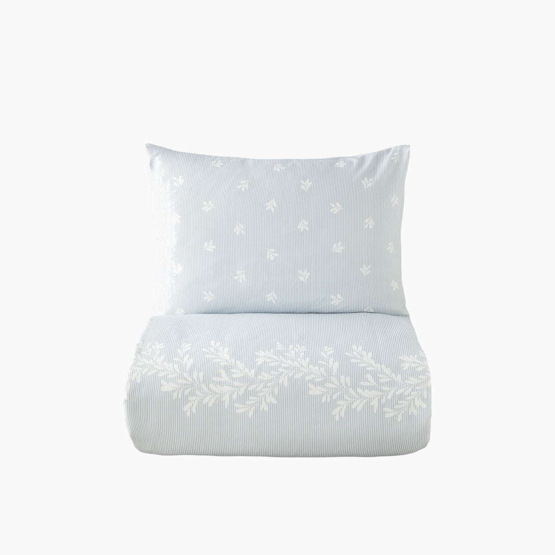 EH Easy Iron Duvet Cover Set Light Blue