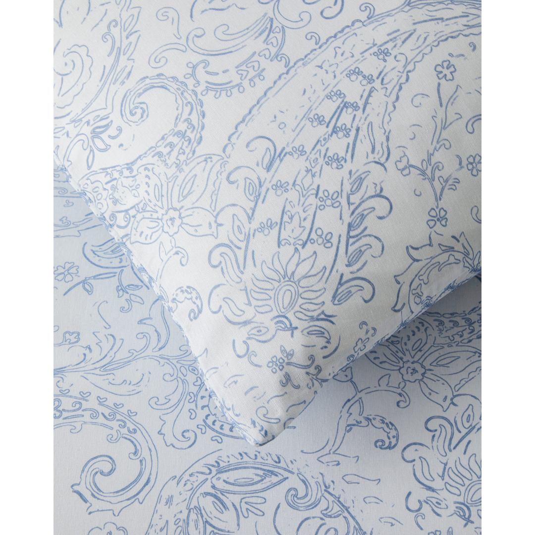 EH Easy Iron Duvet Cover Set - Blue
