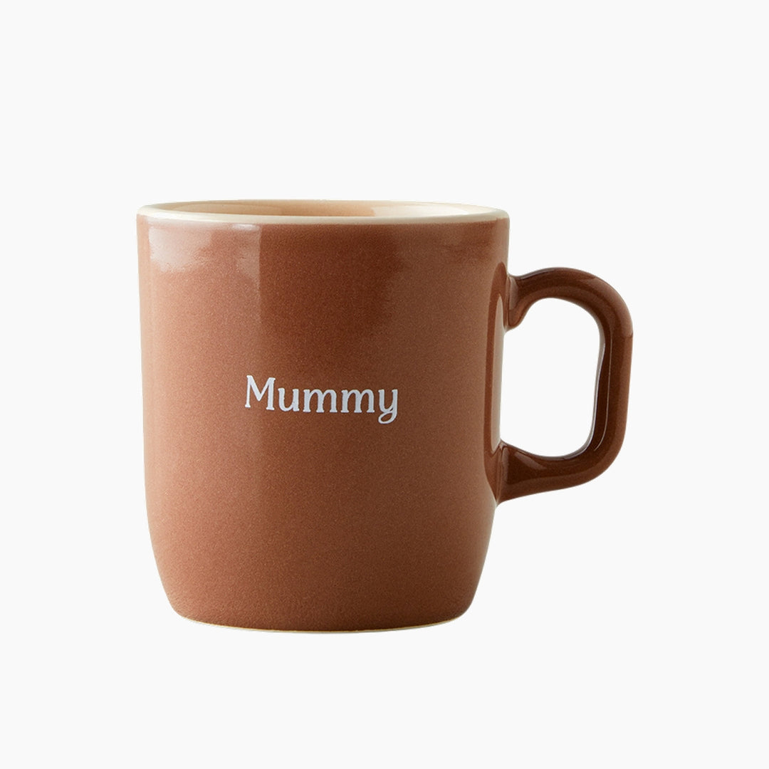 EH Ceramic 2 Pcs Mug 150-230 Ml Cream - Brown