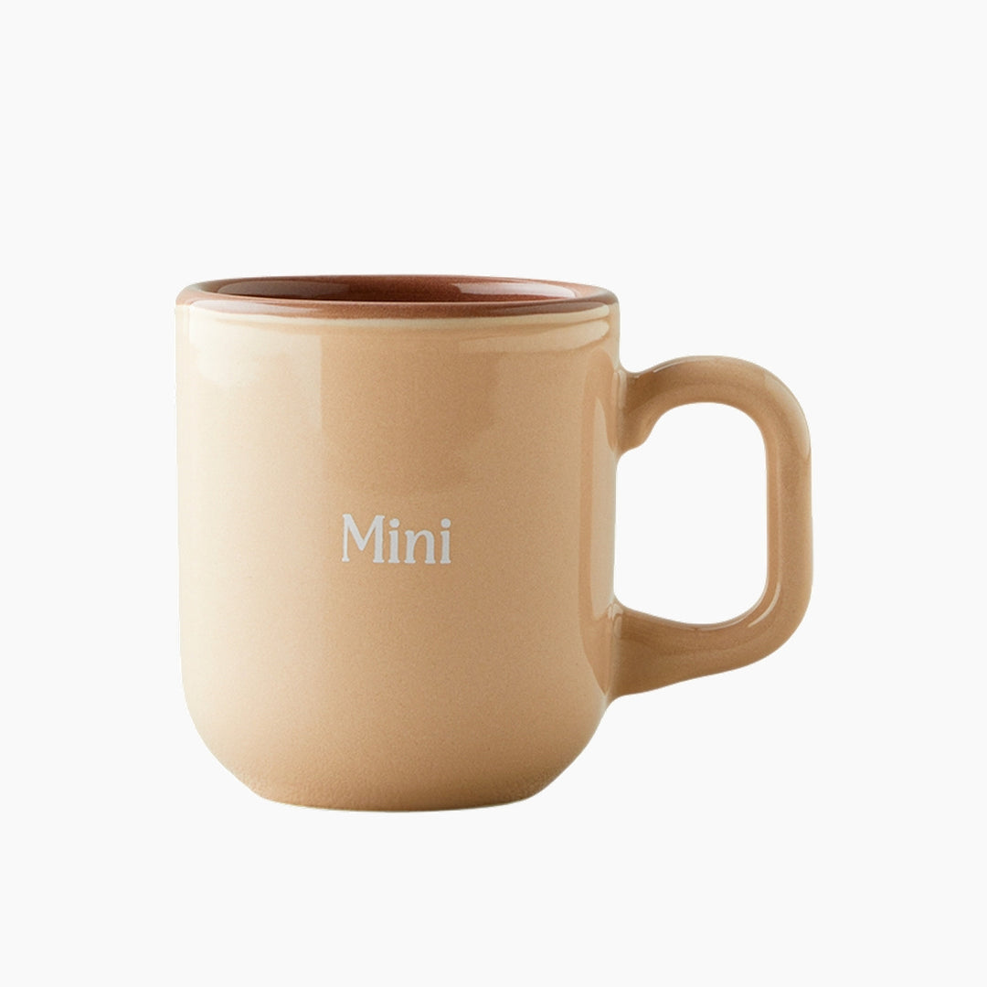 EH Ceramic 2 Pcs Mug 150-230 Ml Cream - Brown