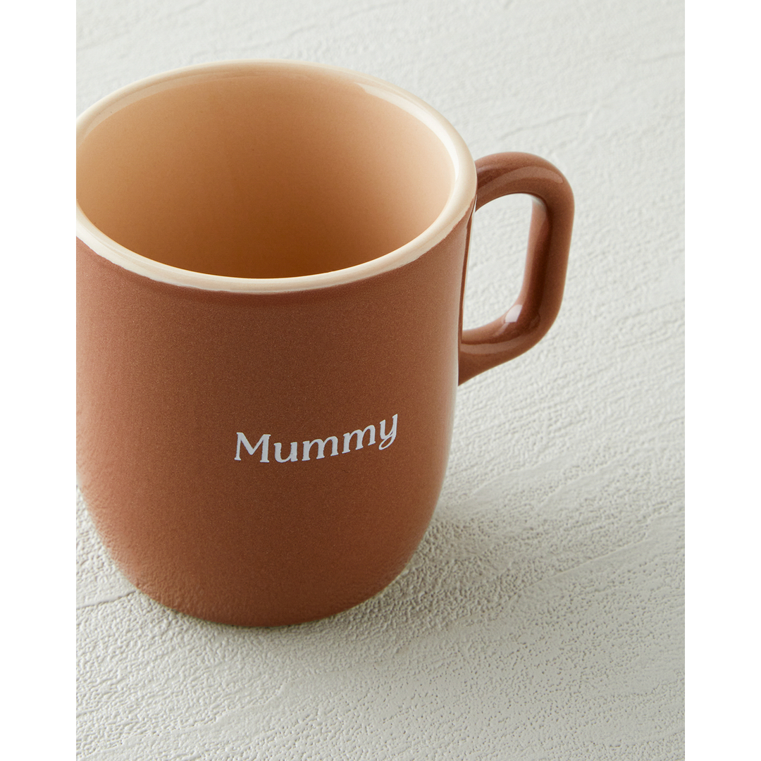 EH Ceramic 2 Pcs Mug 150-230 Ml Cream - Brown