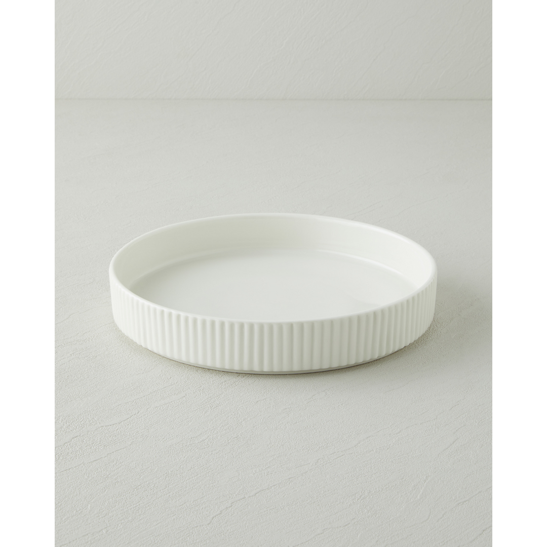 EH Lunara Porcelain Salad Bowl 24 Cm White