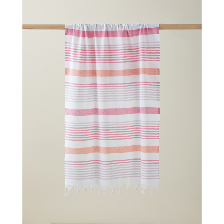 Calen Regenerated Striped Bath Wrap 80 x 150 Cm