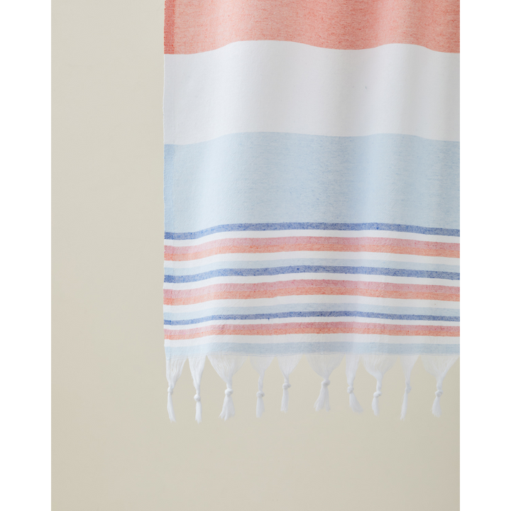 Teris Regenerated Striped Bath Wrap 80 x 150 Cm