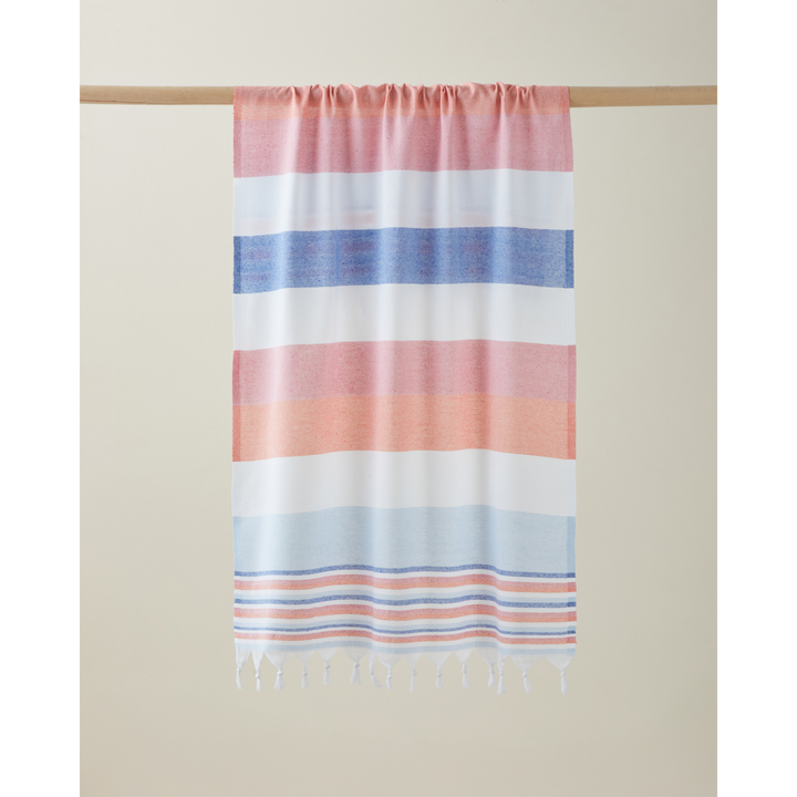 Teris Regenerated Striped Bath Wrap 80 x 150 Cm