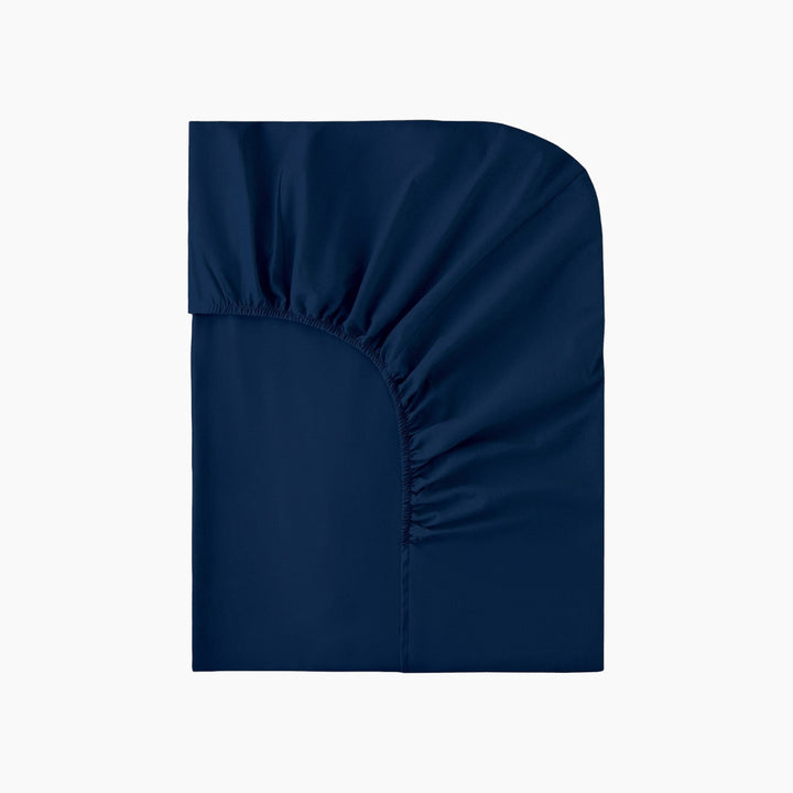 EH Pure Cotton Super King Fitted Sheet 200 x 200 Cm Night Blue