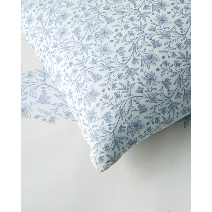Easy Iron Duvet Cover Set -- Blue