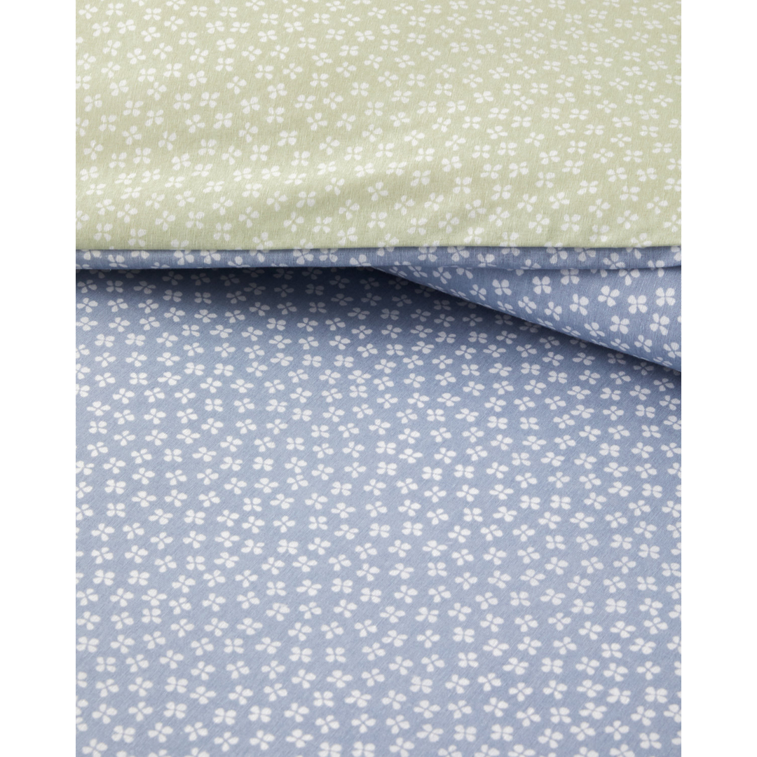 Easy Iron Duvet Cover Set Blue - Green