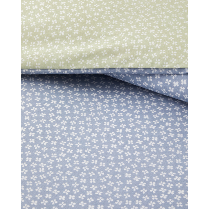 Easy Iron Duvet Cover Set Blue - Green