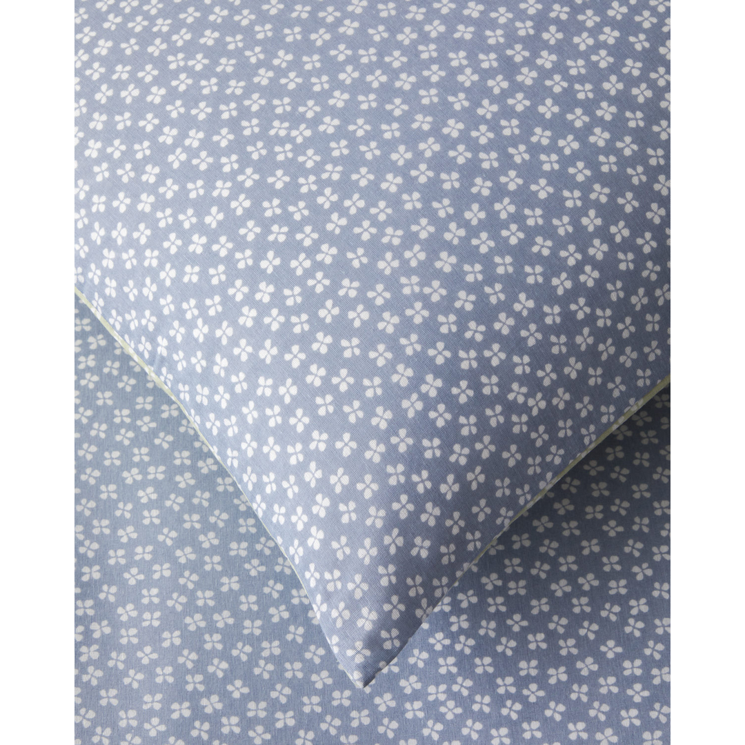 Easy Iron Duvet Cover Set Blue - Green