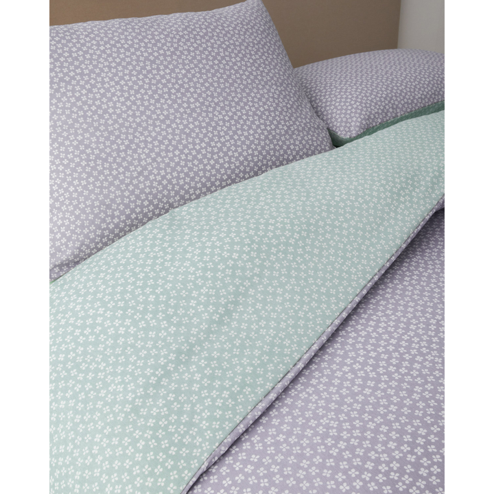 Easy Iron Duvet Cover Set Celadon - Purple